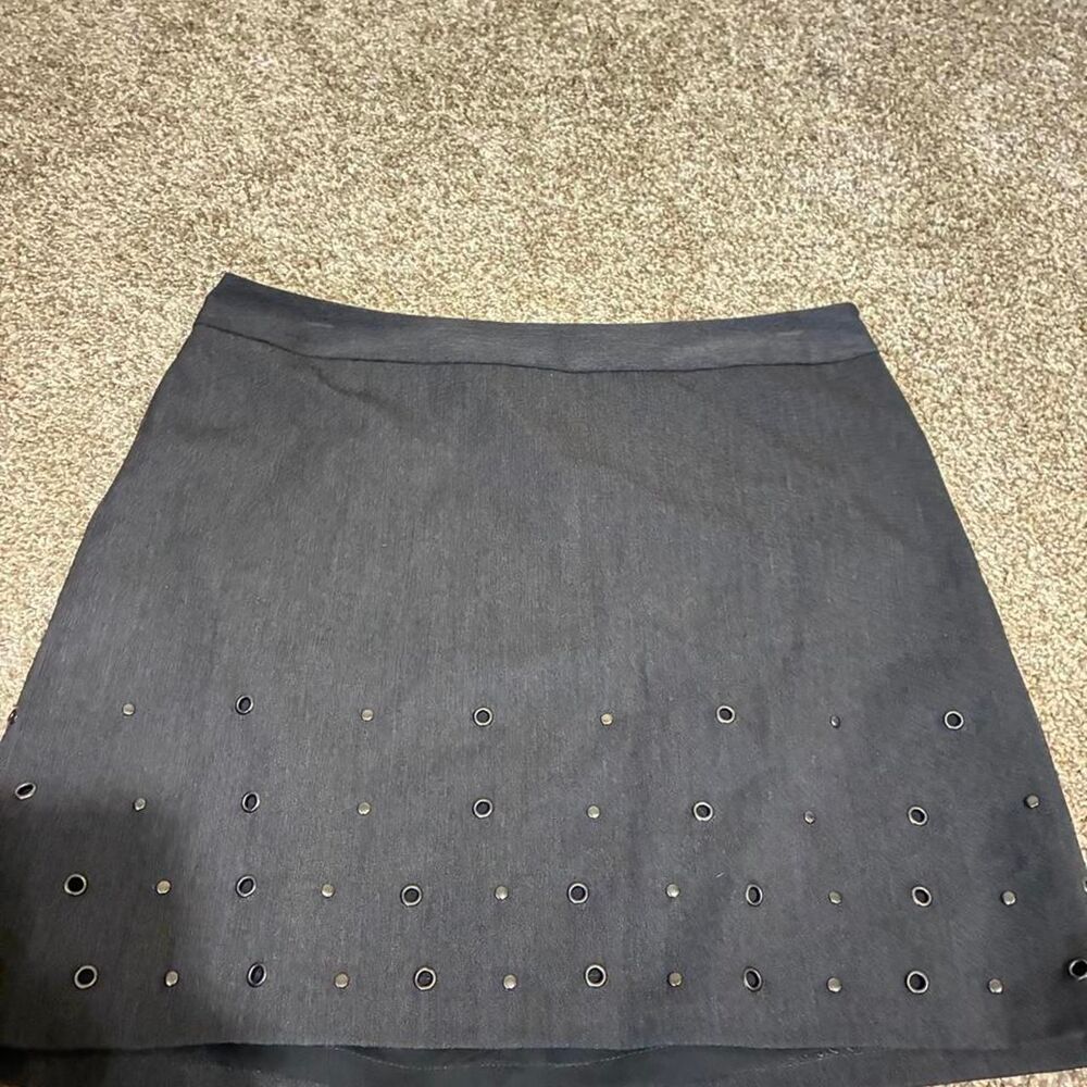 Studio Women's Grey and Black Skirt
